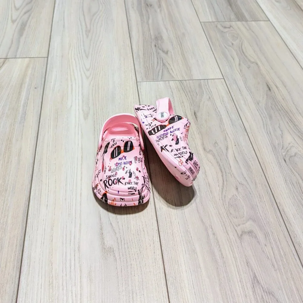 Unisex Cool slip-on clogs sizes 2yrs to 8yrs, waterproof colorful and cute